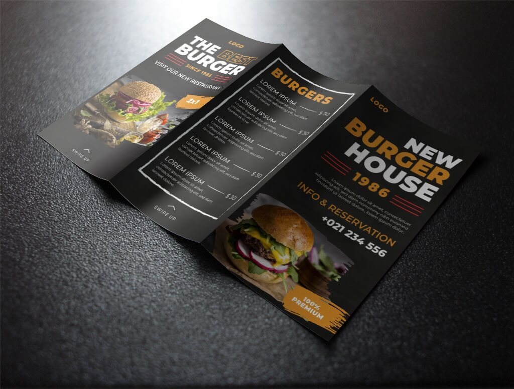 thiết kế menu đồ ăn Pendecor