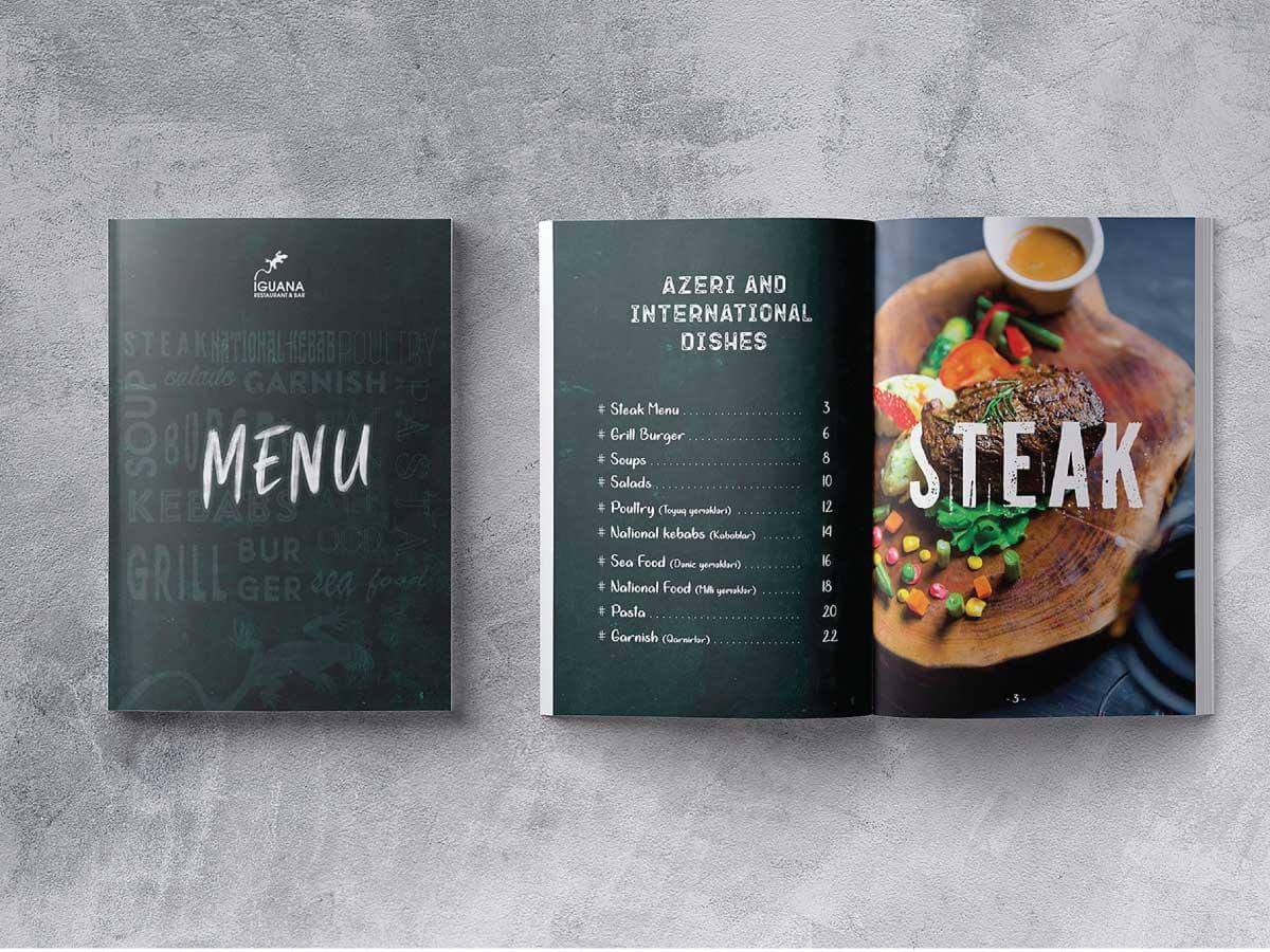 thiết kế menu món ăn Pendecor