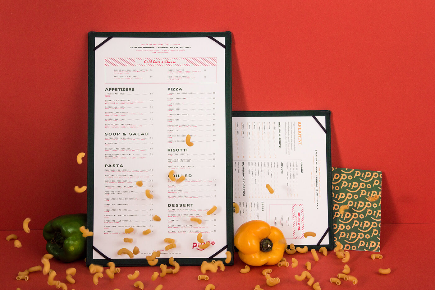 mẫu menu đẹp cho nhà hàng Pendecor