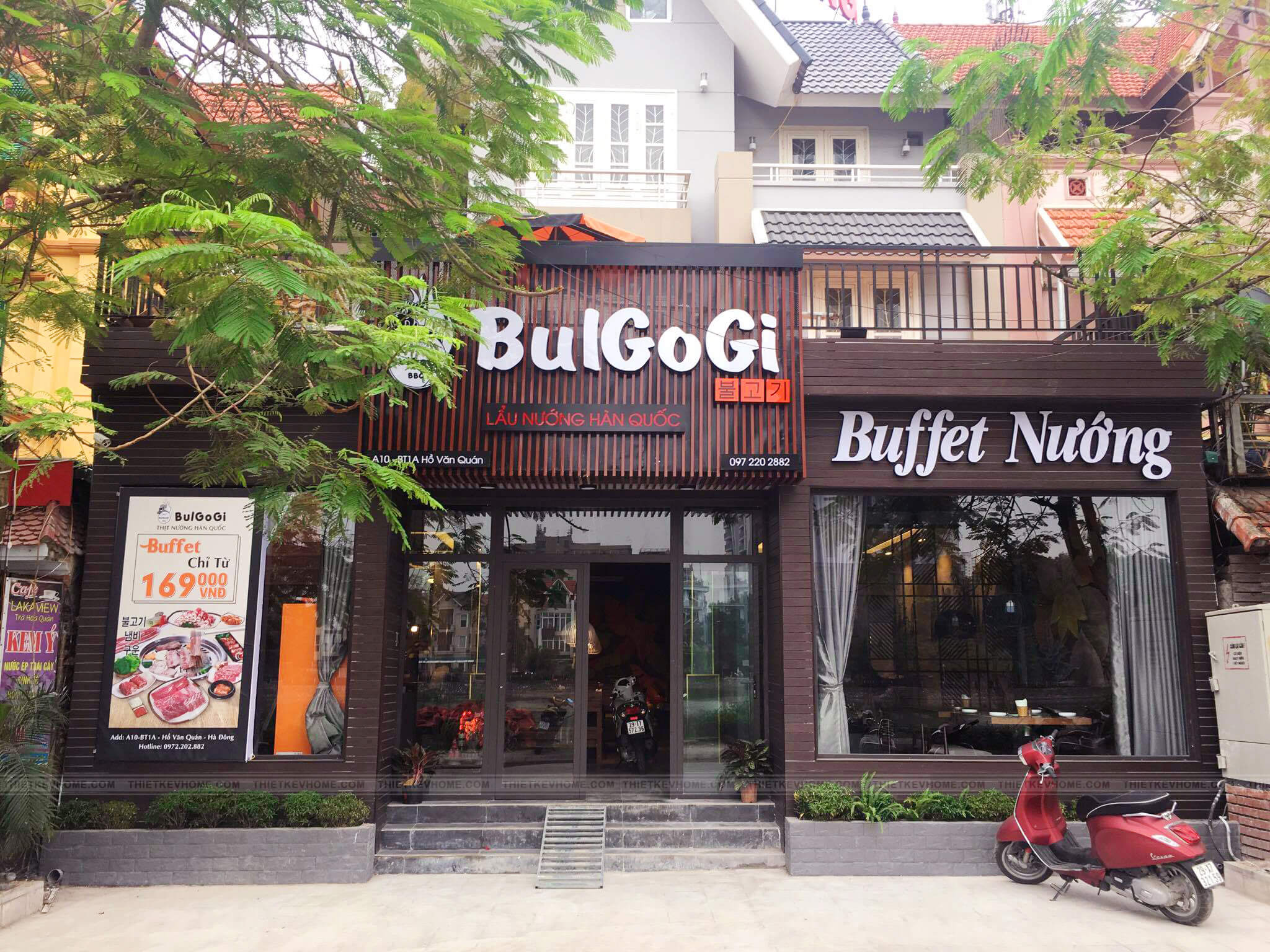 thiết kế nhà hàng buffet Pendecor