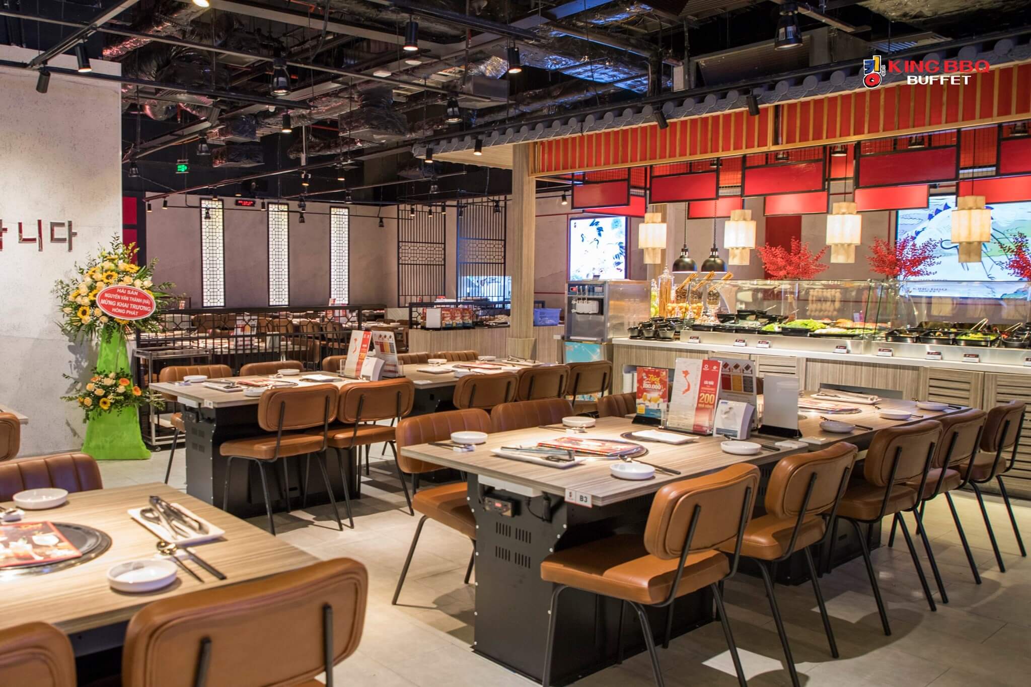 thiết kế nhà hàng buffet Pendecor