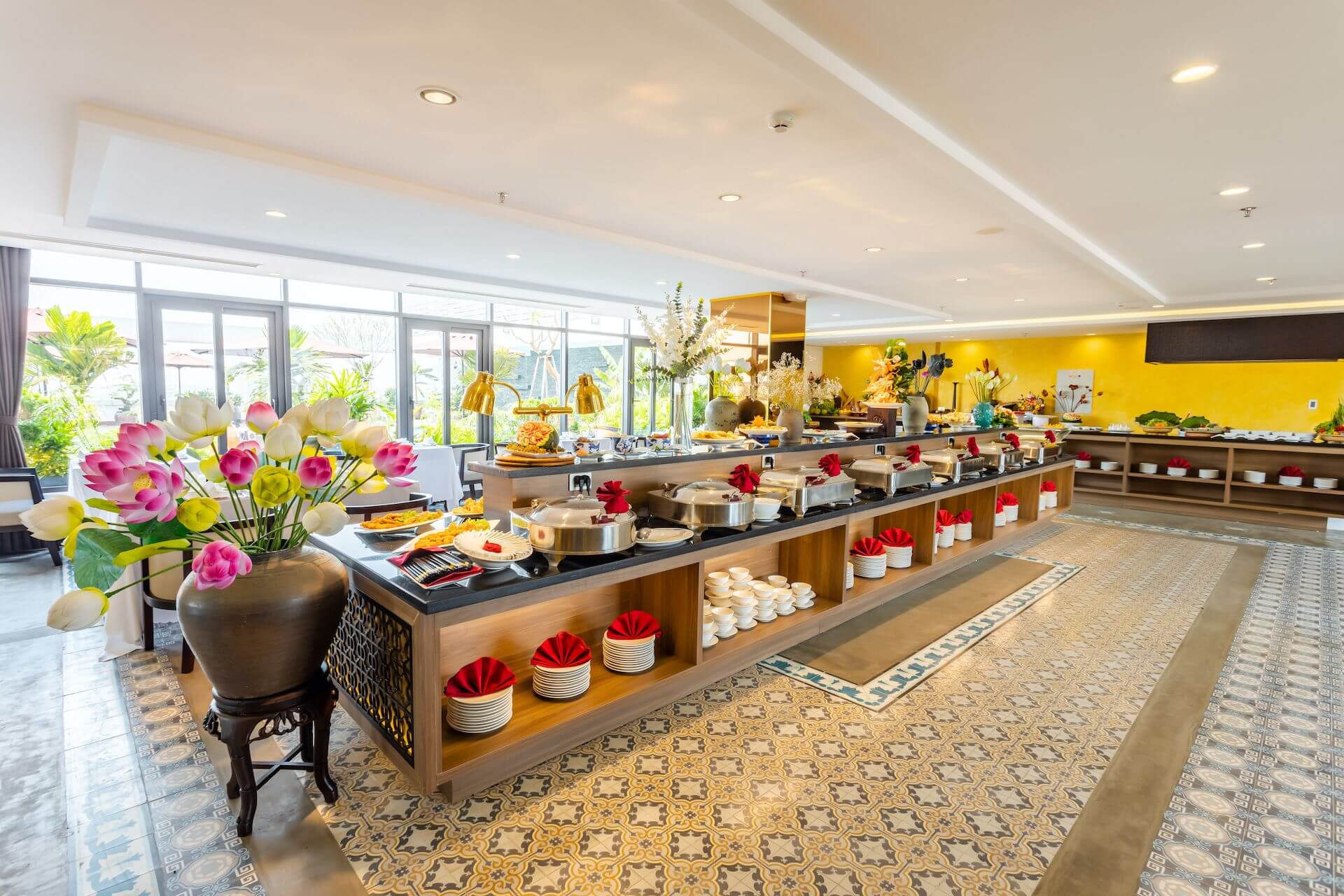 tiêu chuẩn thiết kế nhà hàng buffet Pendecor
