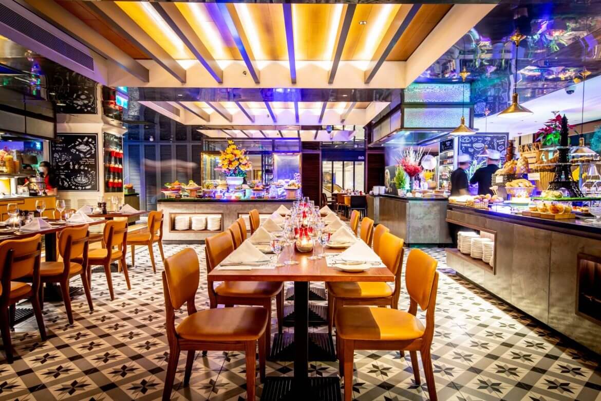 thiết kế nhà hàng buffet bình dân Pendecor