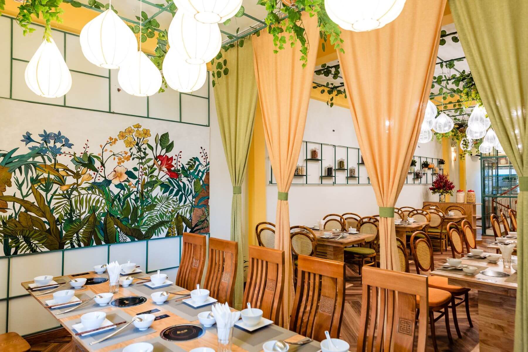 nội thất nhà hàng đẹp Pendecor