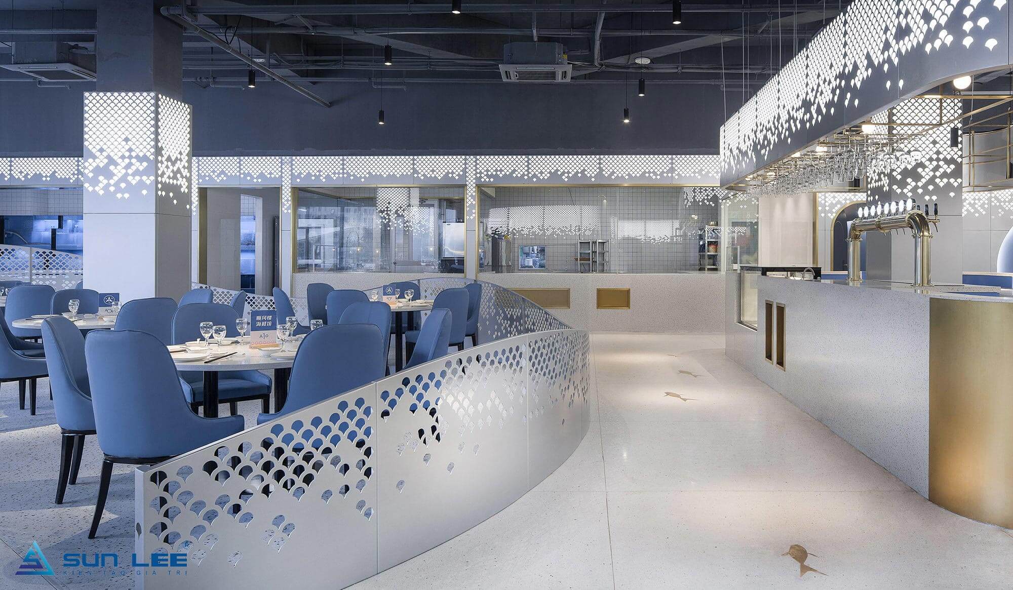 thiết kế nội thất nhà hàng hải sản