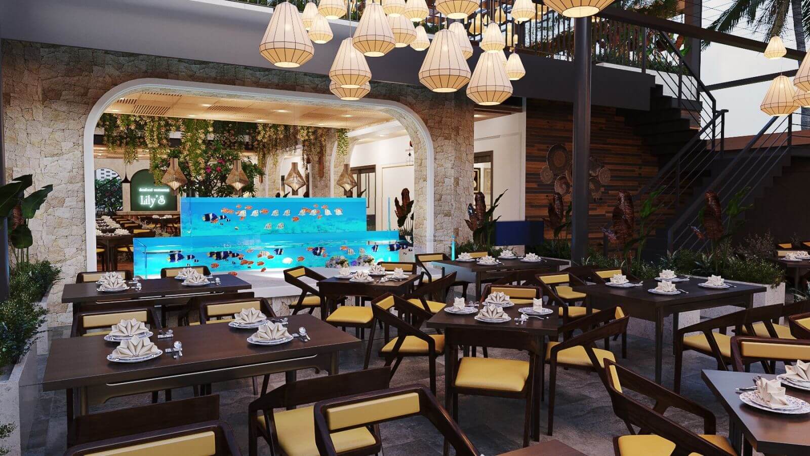 thiết kế quán nhậu hải sản