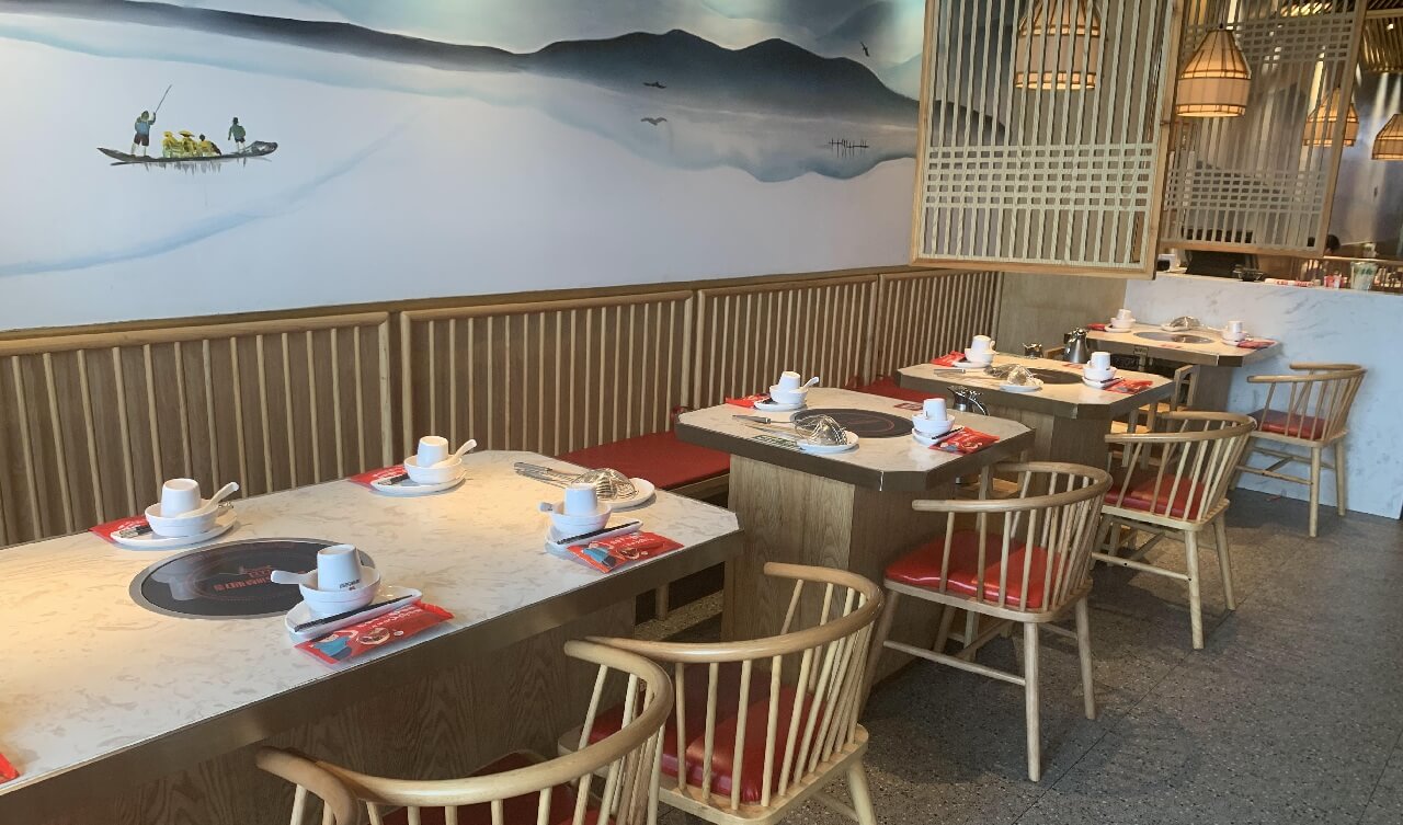 thi công nhà hàng lẩu nướng Pendecor