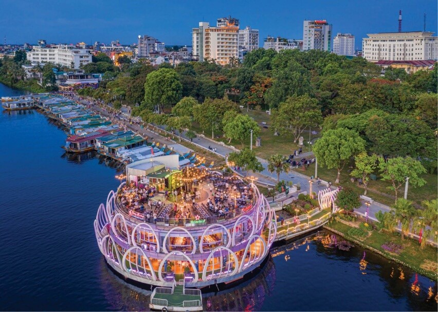 thiết kế nhà hàng nổi trên sông Pendecor