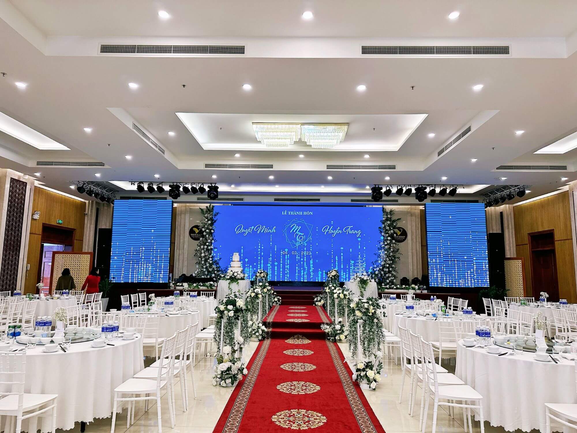 mẫu thiết kế nhà hàng tiệc cưới Pendecor