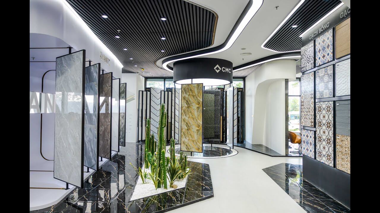 thiết kế showroom gạch ốp lát