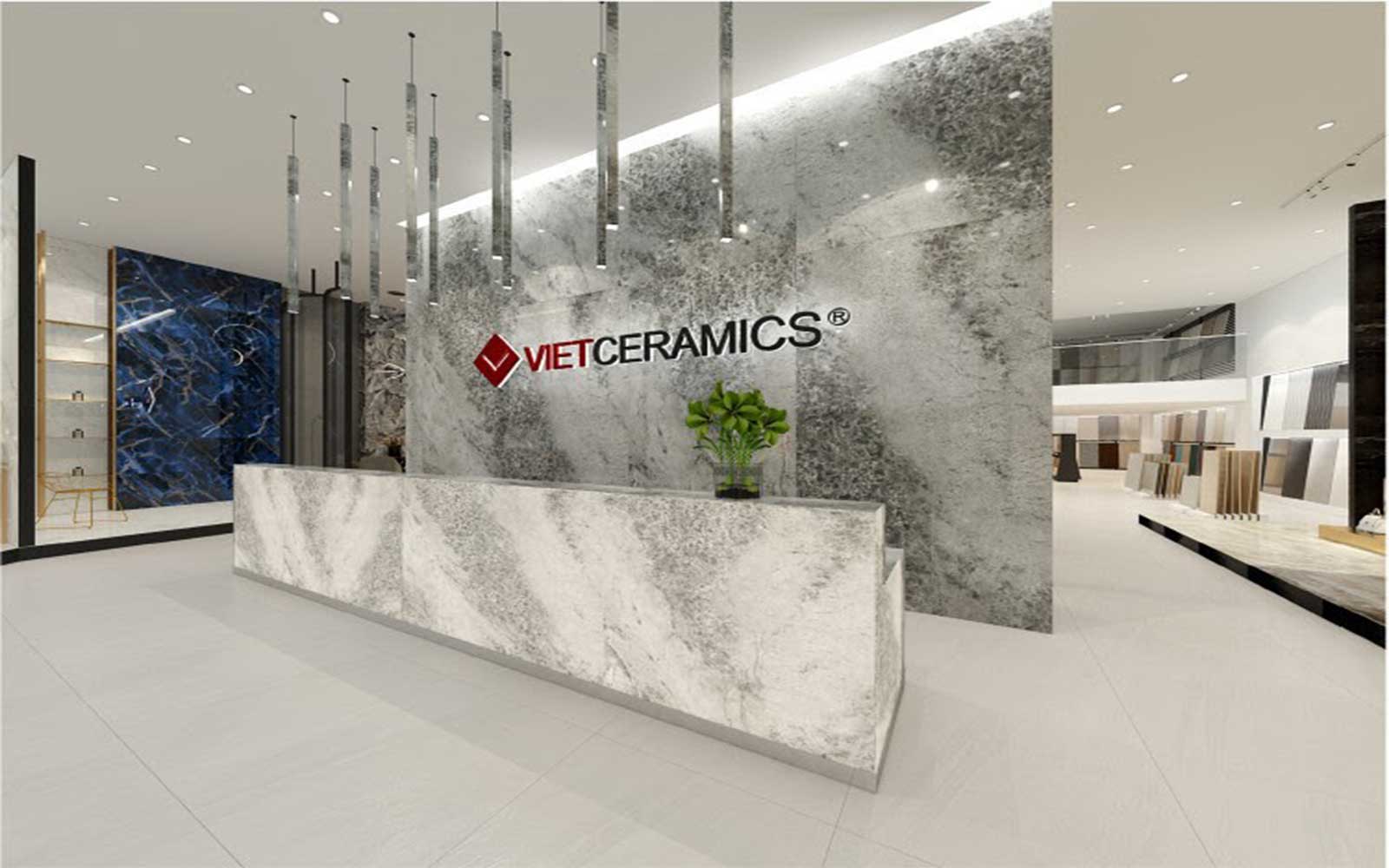 cách thiết kế showroom gạch