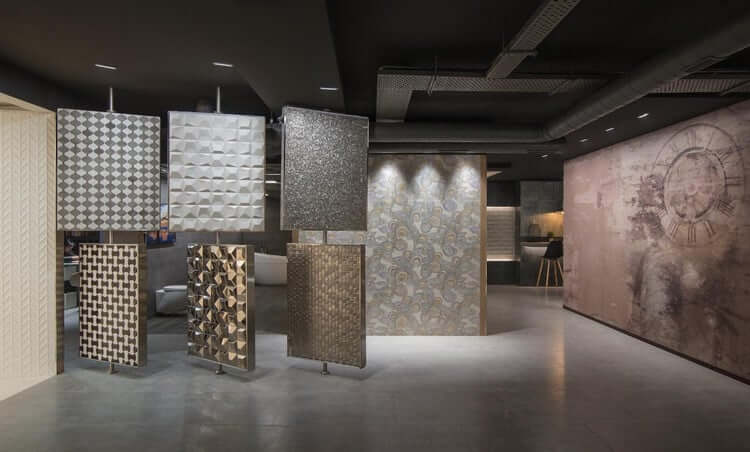 trưng bày gạch ốp lát