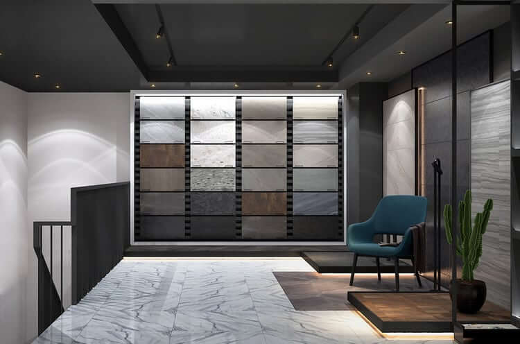 thiết kế showroom gạch ốp lát