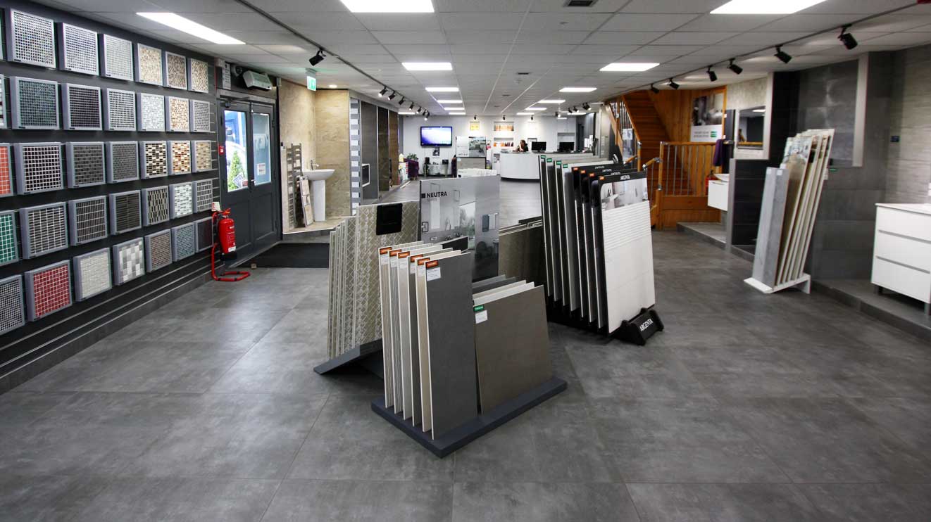 thi công showroom gạch Pendecor