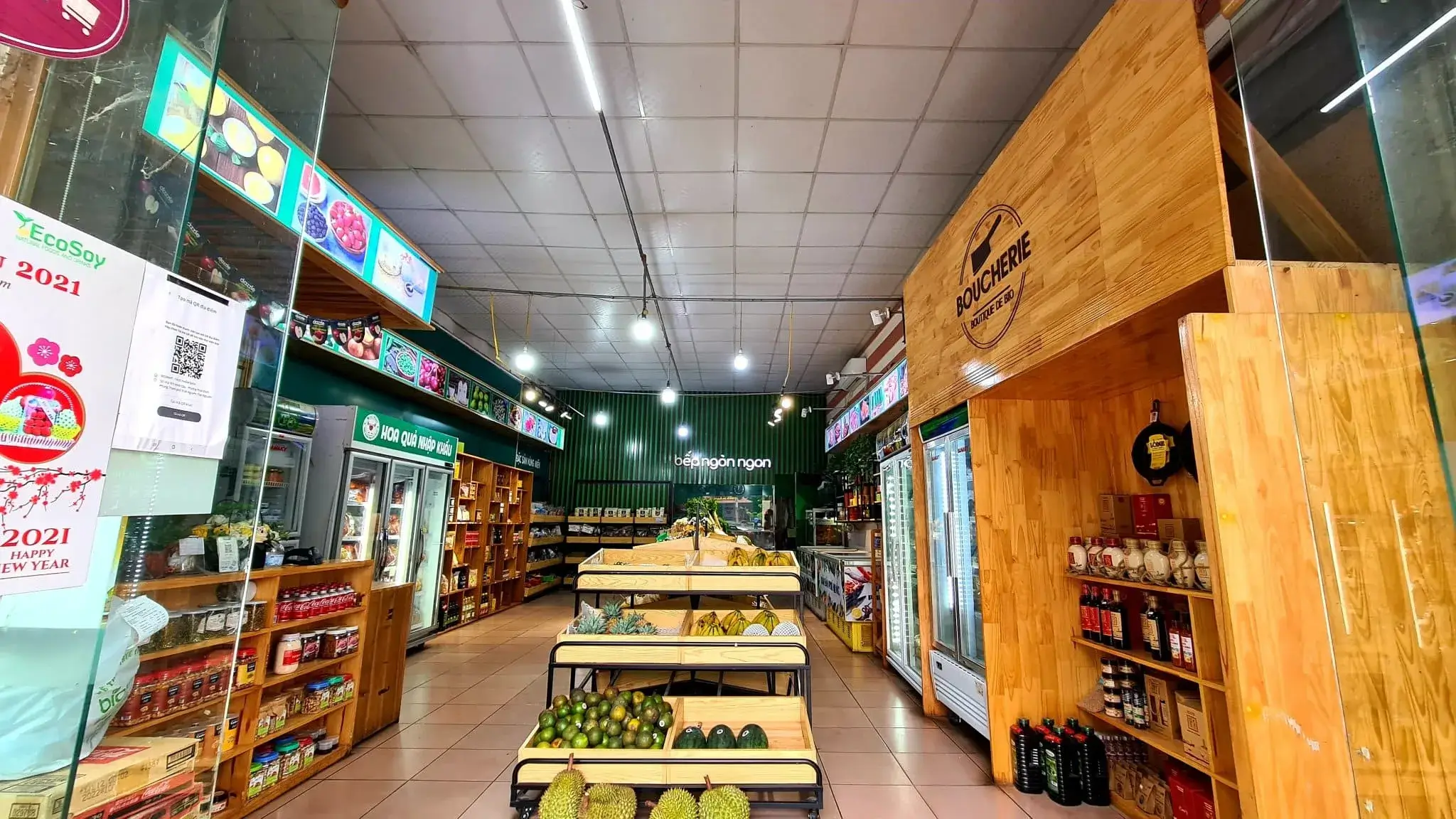 thiết kế cửa hàng thực phẩm