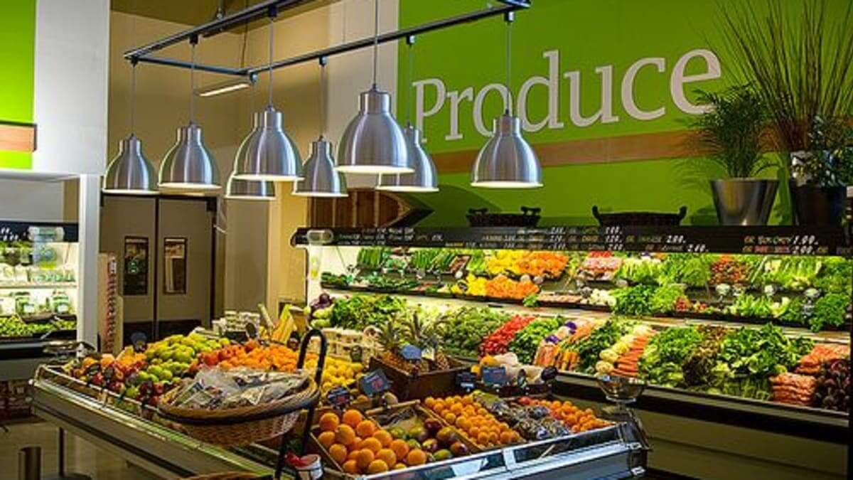 thiết kế cửa hàng thực phẩm sạch