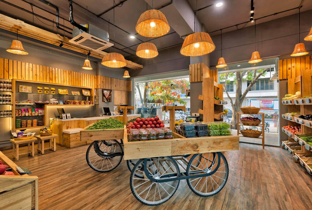 thiết kế cửa hàng thực phẩm đông lạnh