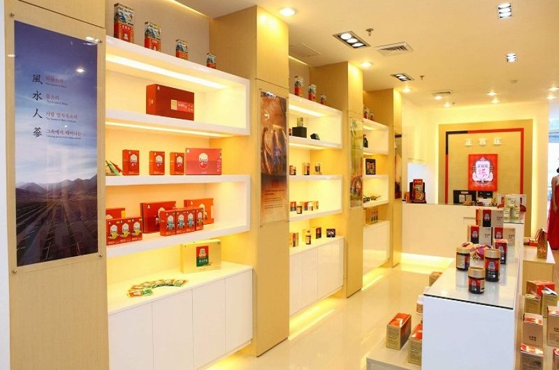 thiết kế cửa hàng thực phẩm chức năng