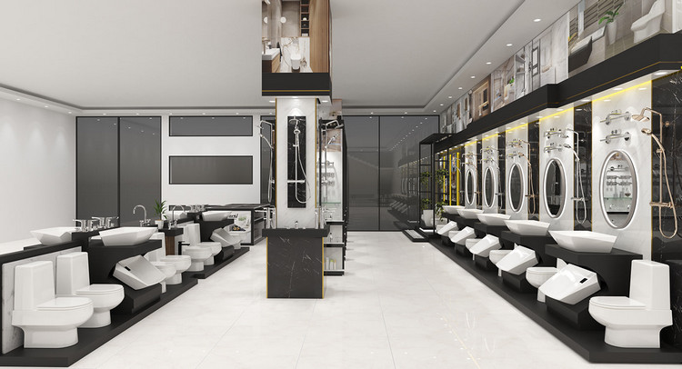 mẫu showroom thiết bị vệ sinh