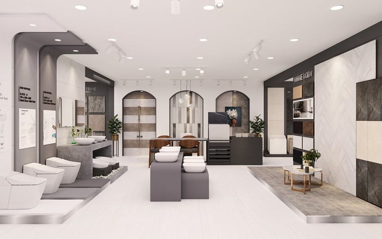 mẫu showroom thiết bị vệ sinh