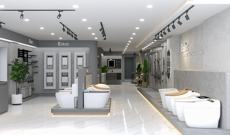 mẫu showroom thiết bị vệ sinh