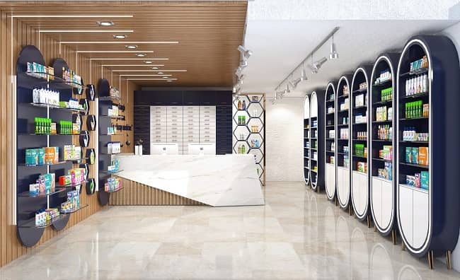 thi công nhà thuốc tây Pendecor