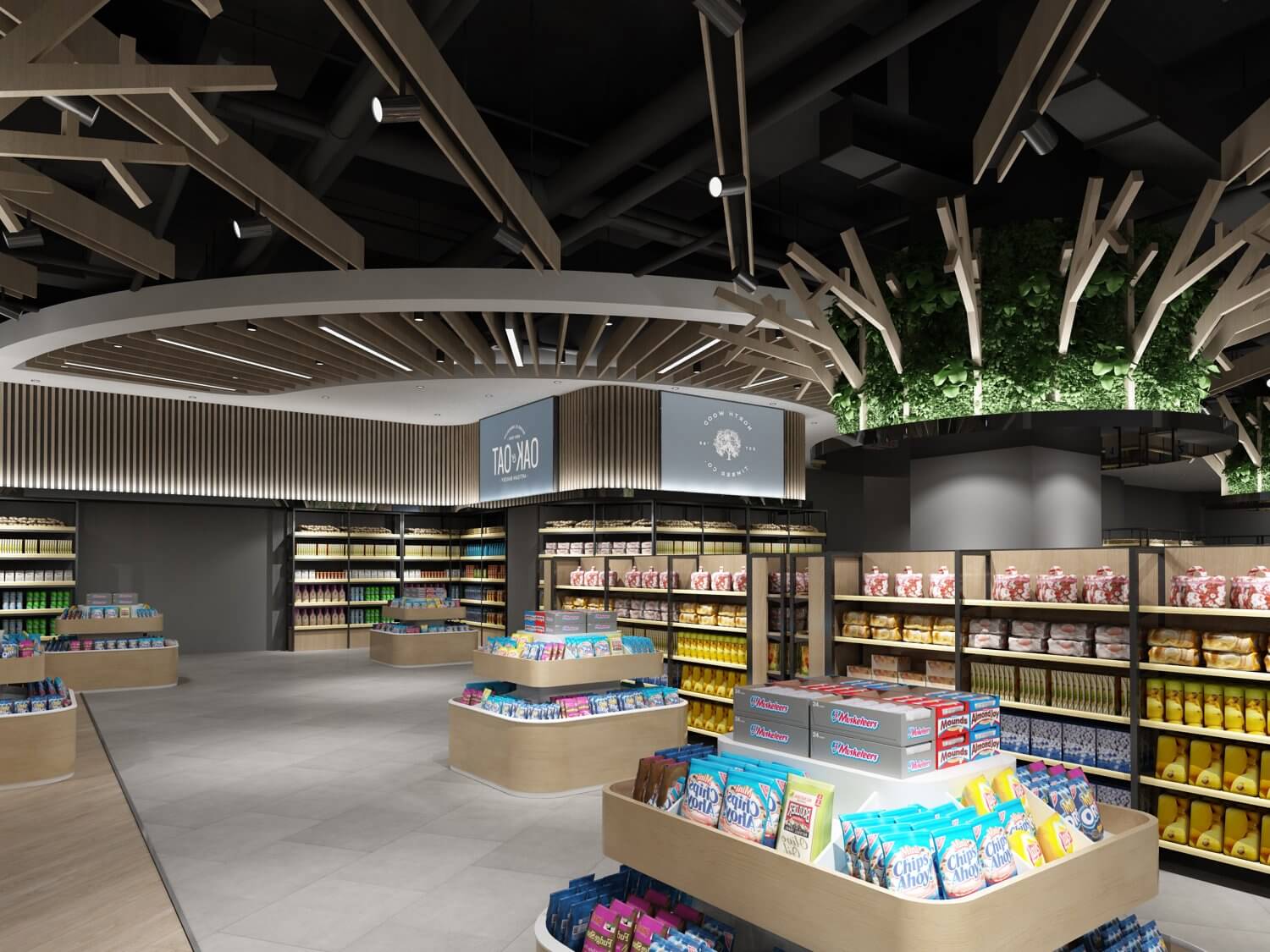 thiết kế siêu thị mini 200m2 Pendecor