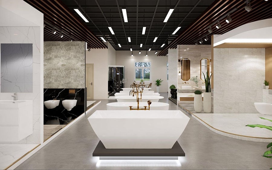công ty thiết kế showroom Pendecor