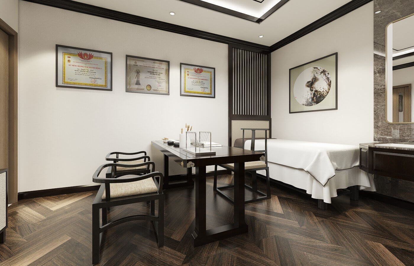 cách bố trí phòng khám Pendecor