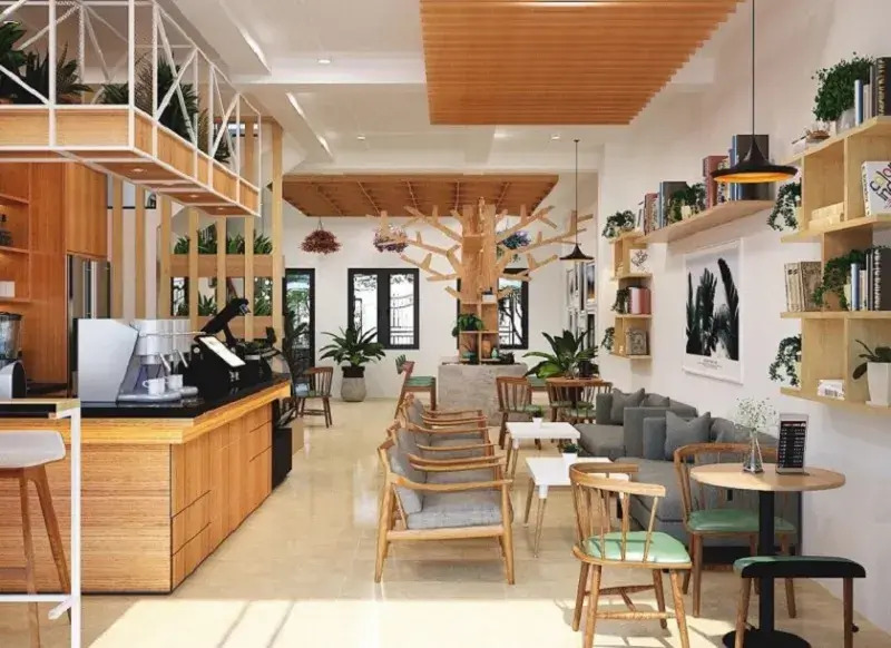 thi công thiết kế quán cafe Pendecor