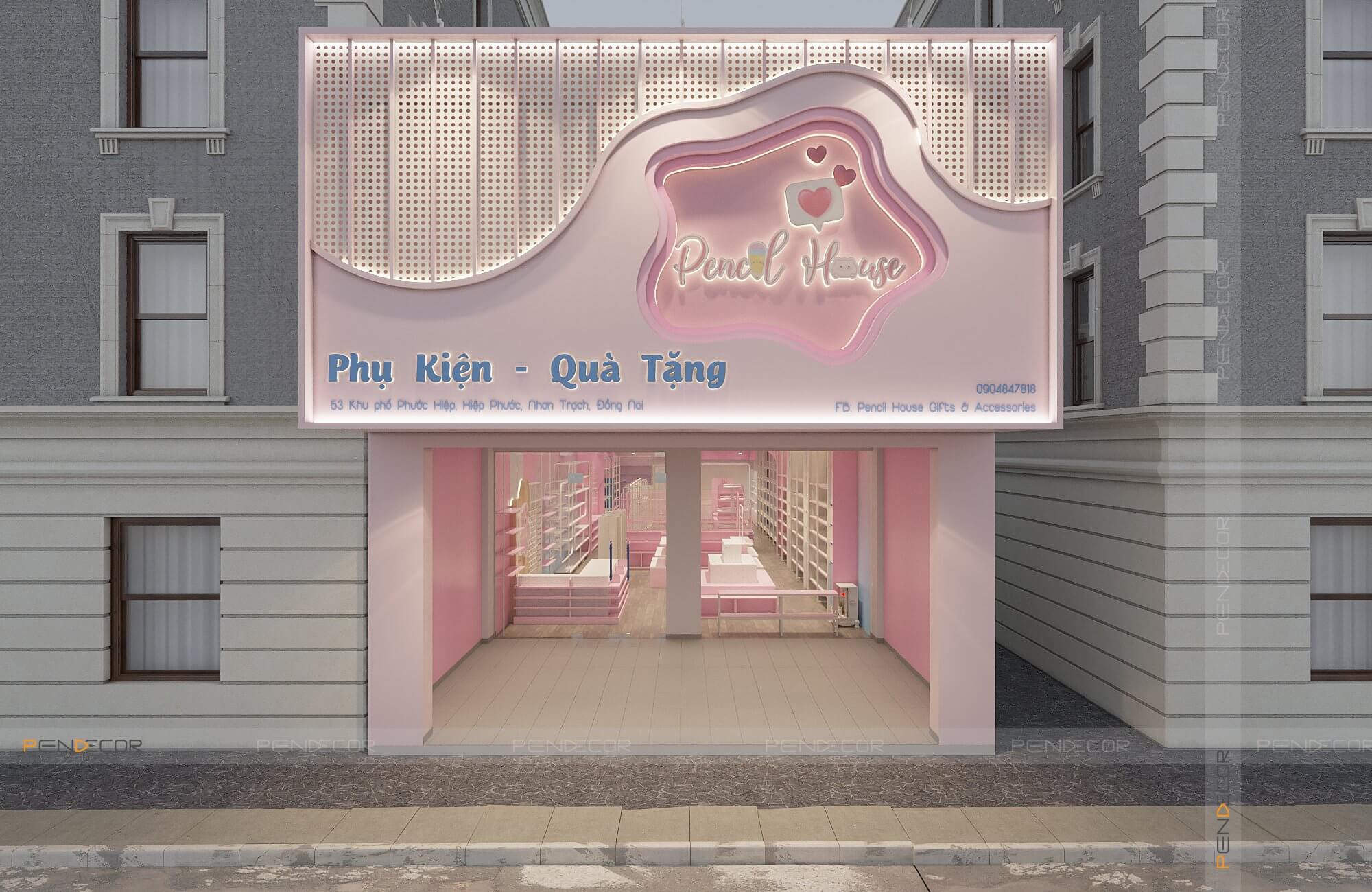 Thiết Kế Shop Phụ Kiện Pencil House