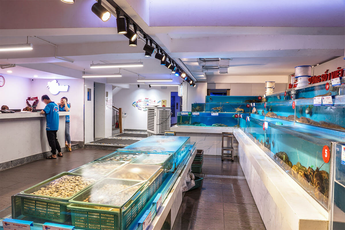 mở cửa hàng hải sản tươi sống Pendecor