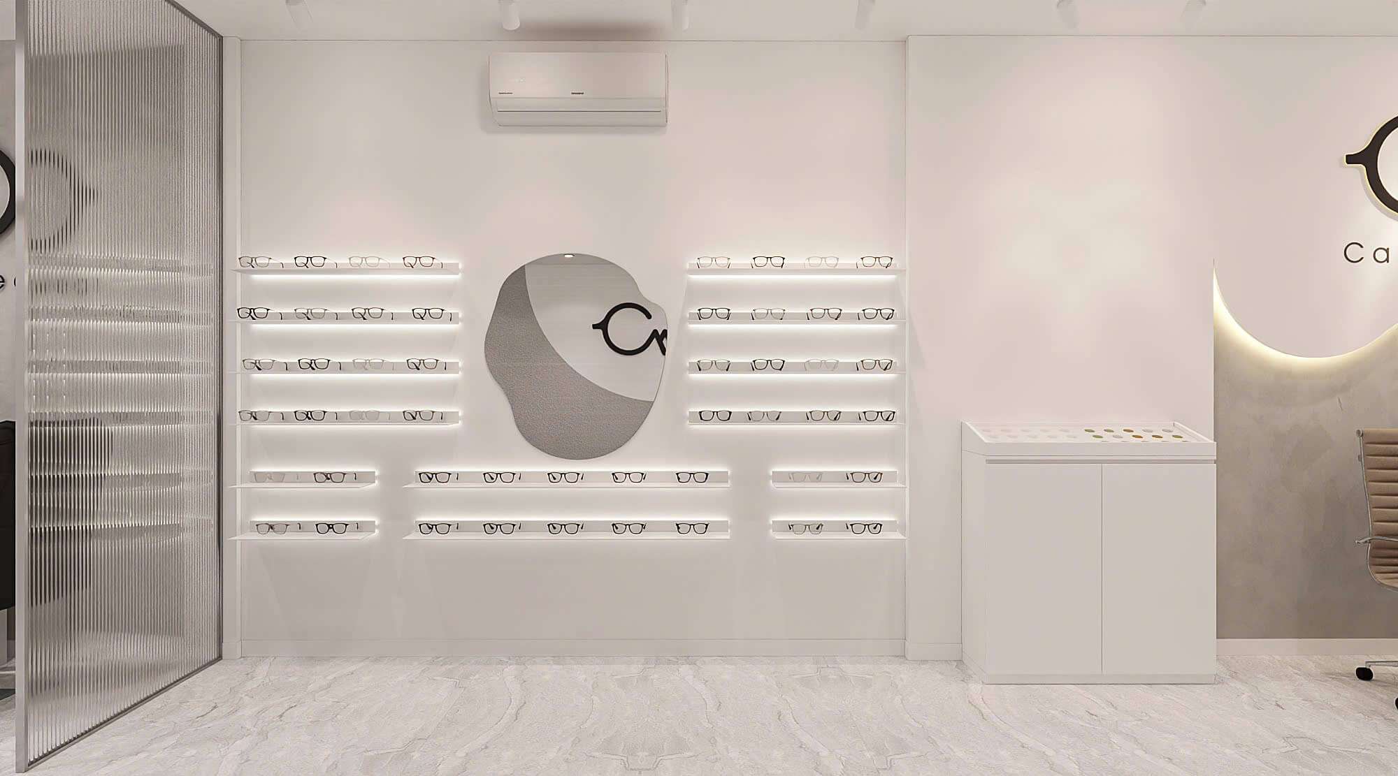 Thiết Kế Cửa Hàng Mắt Kính Camy