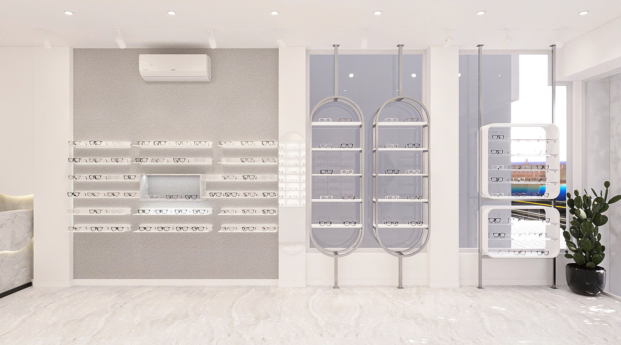 Thiết Kế Cửa Hàng Mắt Kính Camy