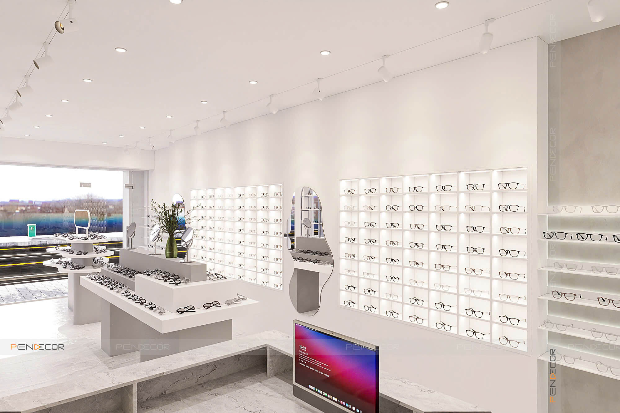 Thiết Kế Cửa Hàng Mắt Kính Camy