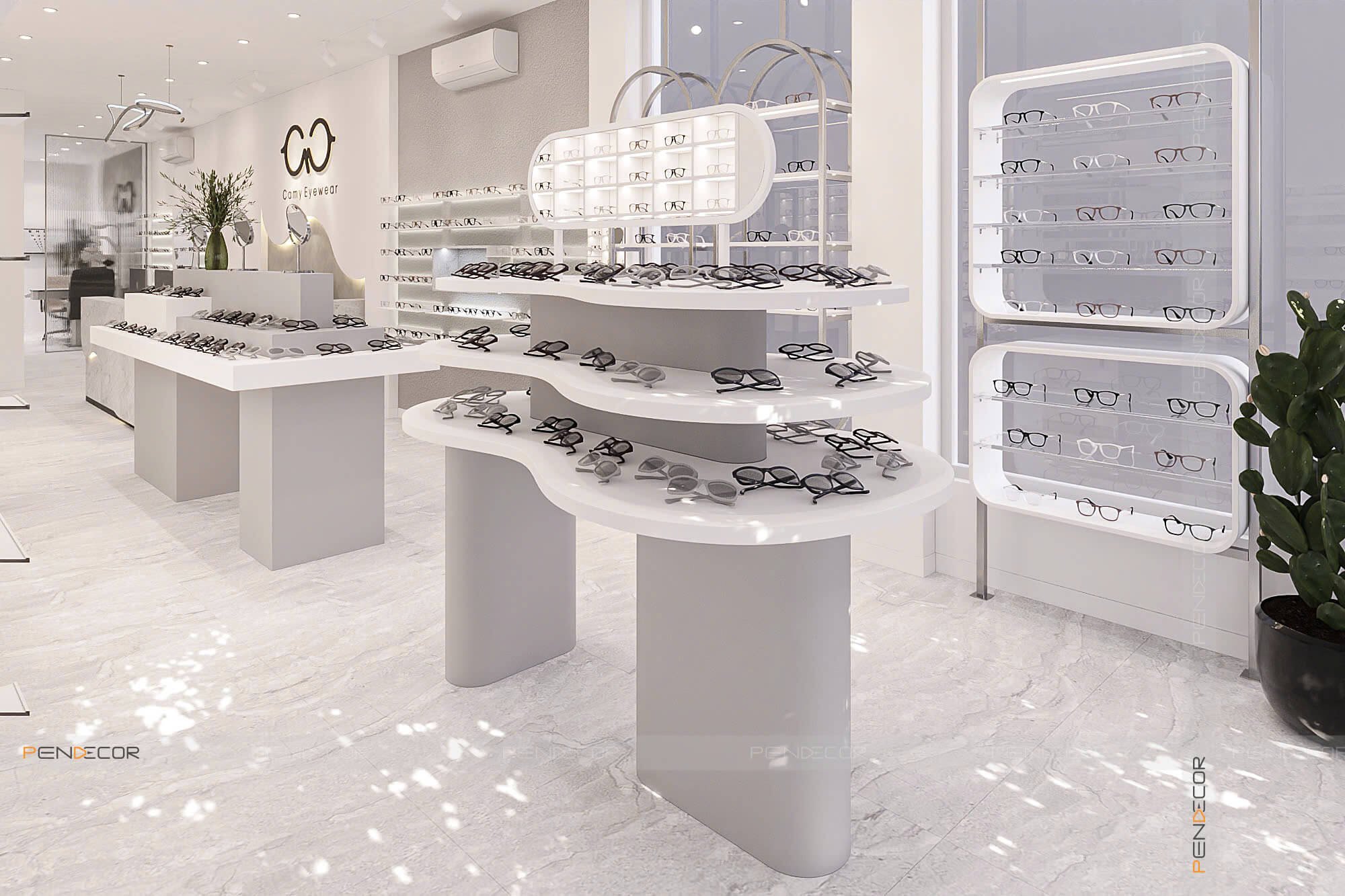 Thiết Kế Cửa Hàng Mắt Kính Camy