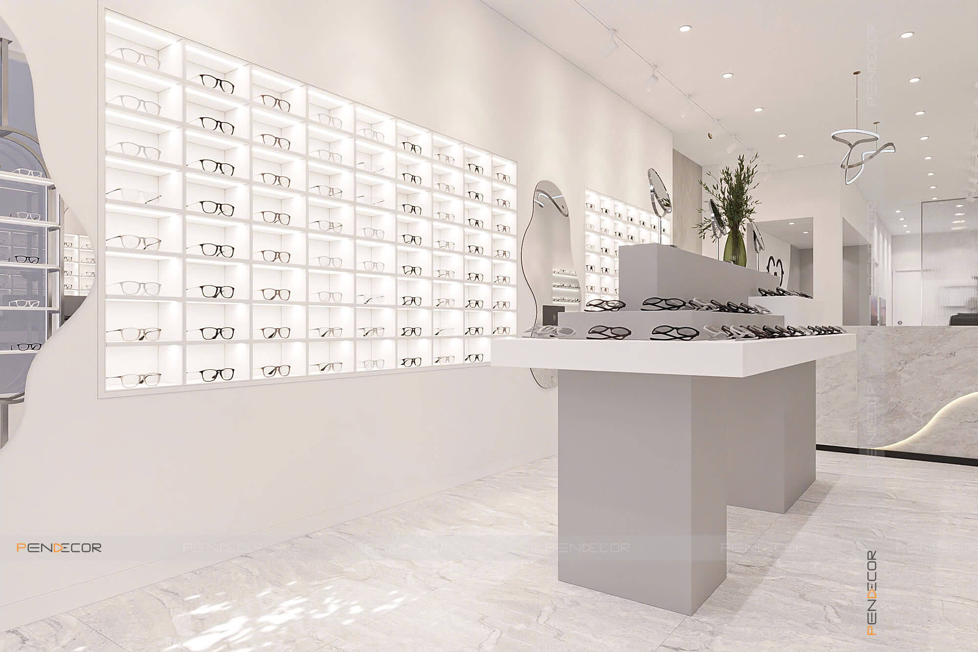 Thiết Kế Cửa Hàng Mắt Kính Camy