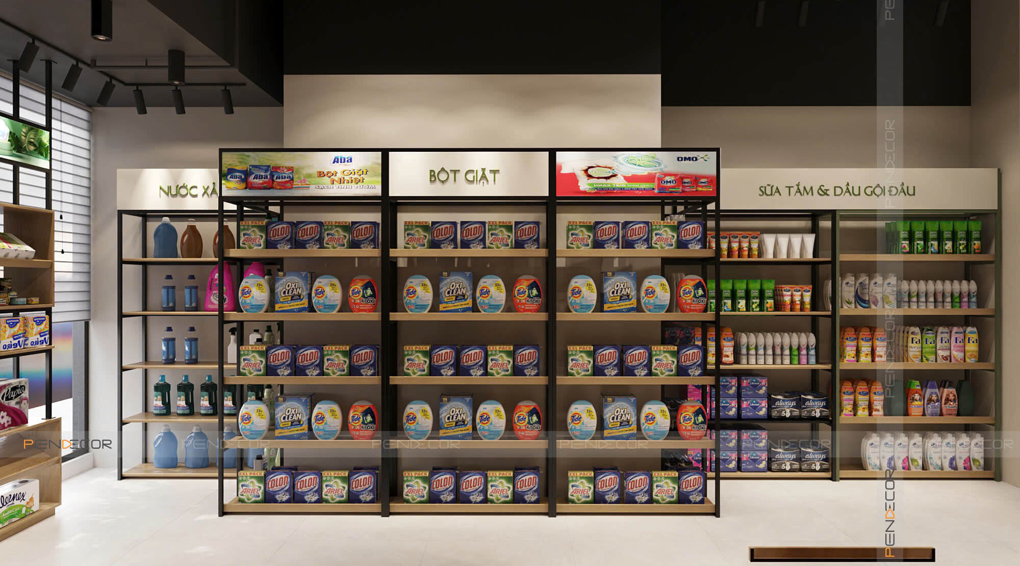 Thiết Kế Siêu Thị Mini Chanh Market