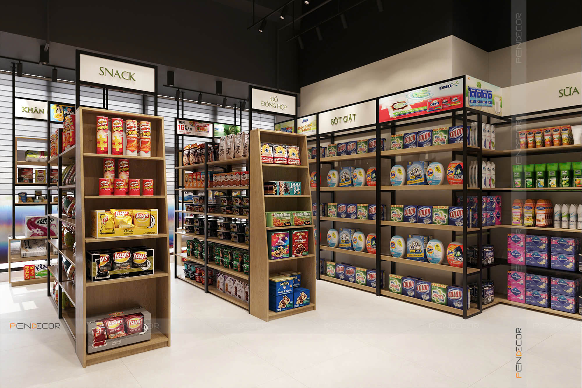 Thiết Kế Siêu Thị Mini Chanh Market