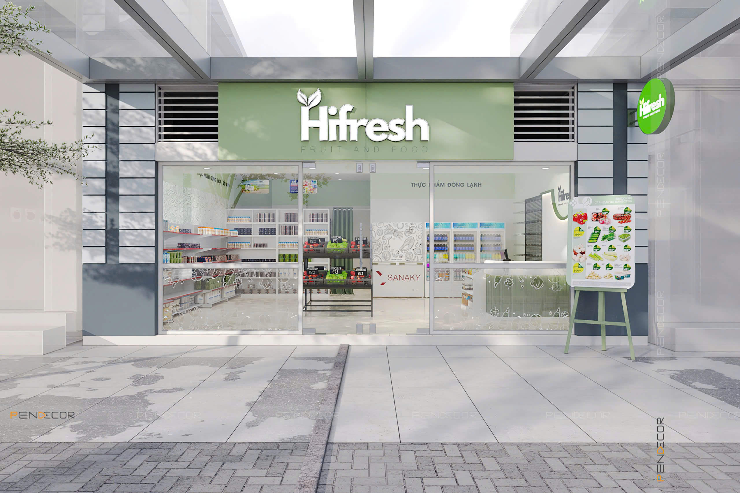 Thiết Kế Siêu Thị Mini Hifresh