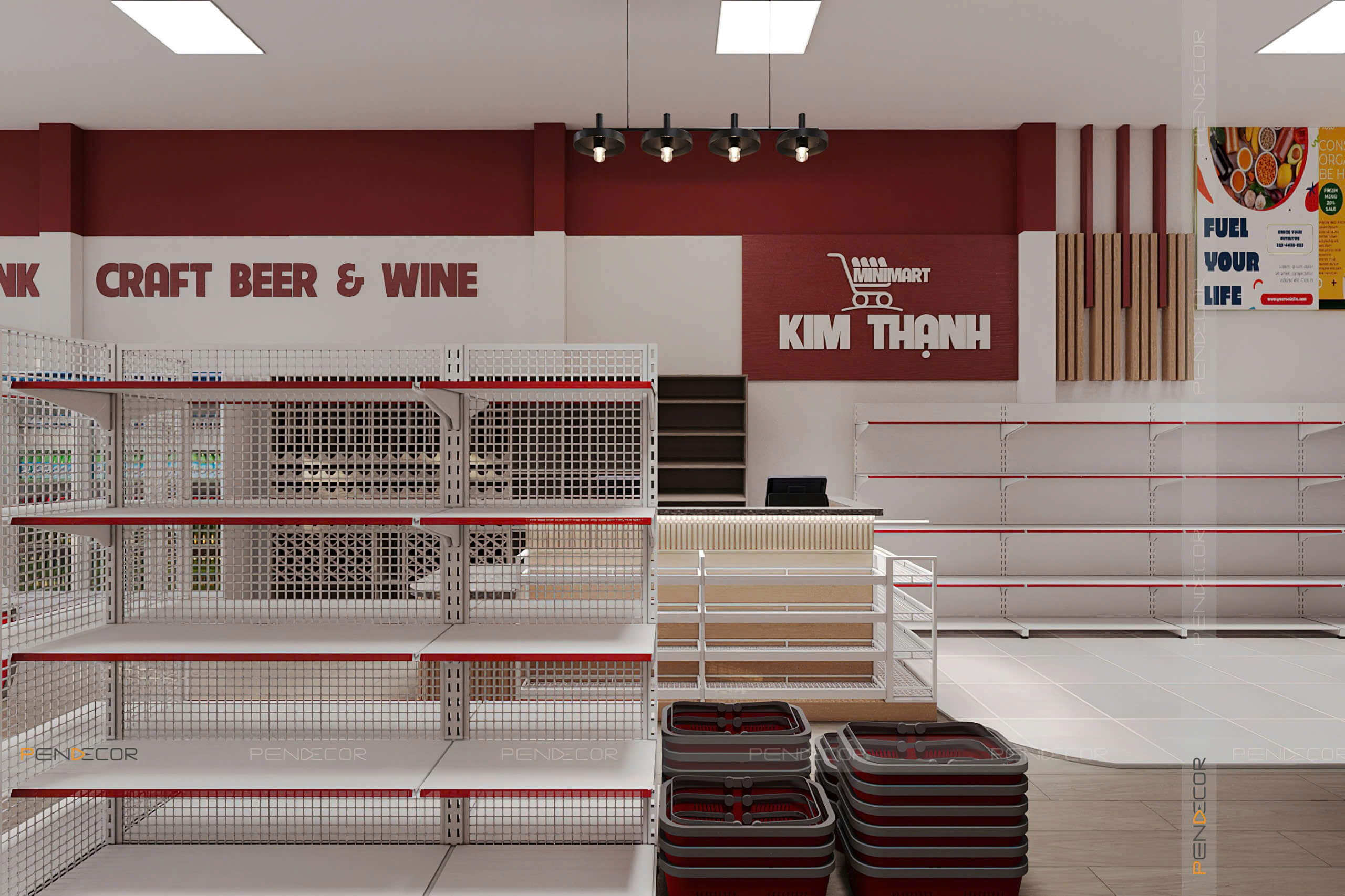 Thiết Kế Siêu Thị Mini Kim Thạnh