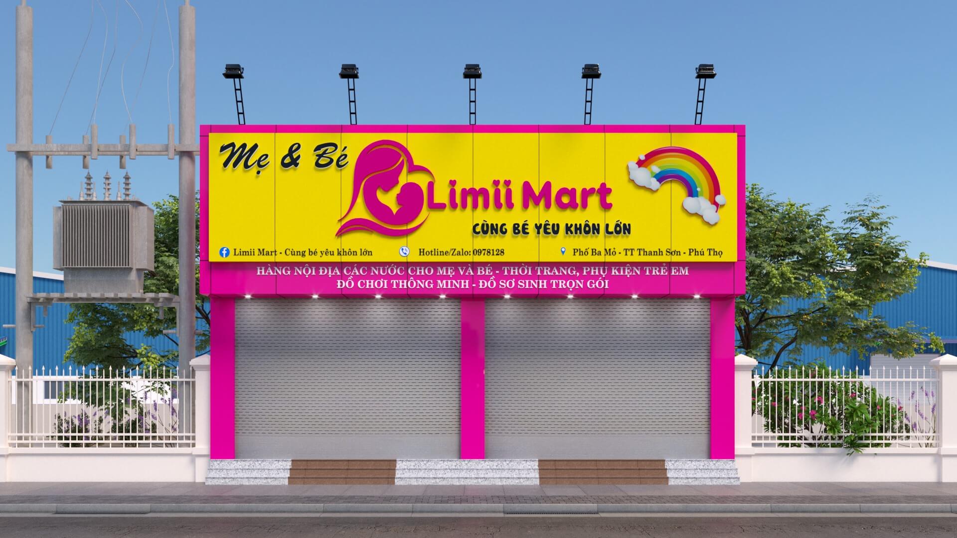 biển hiệu shop mẹ và bé Pendecor