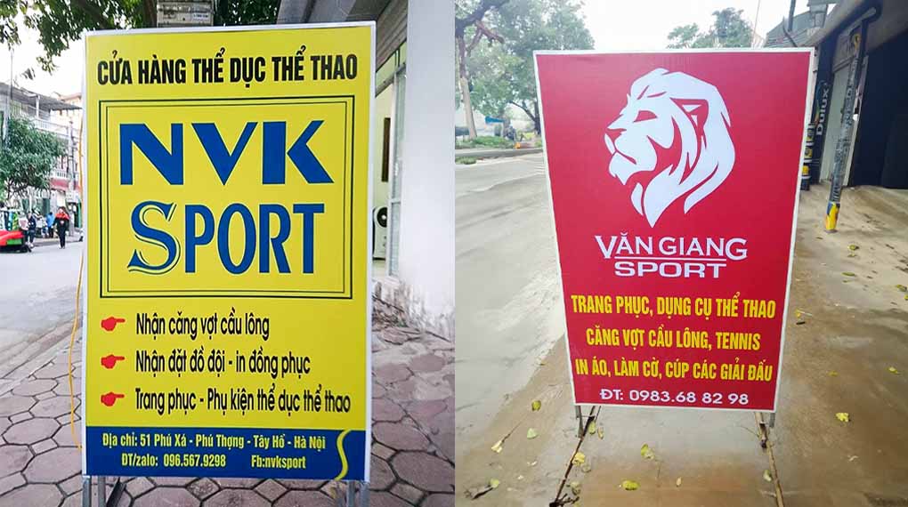 bảng hiệu shop thể thao