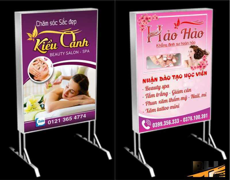 thiết kế biển quảng cáo spa