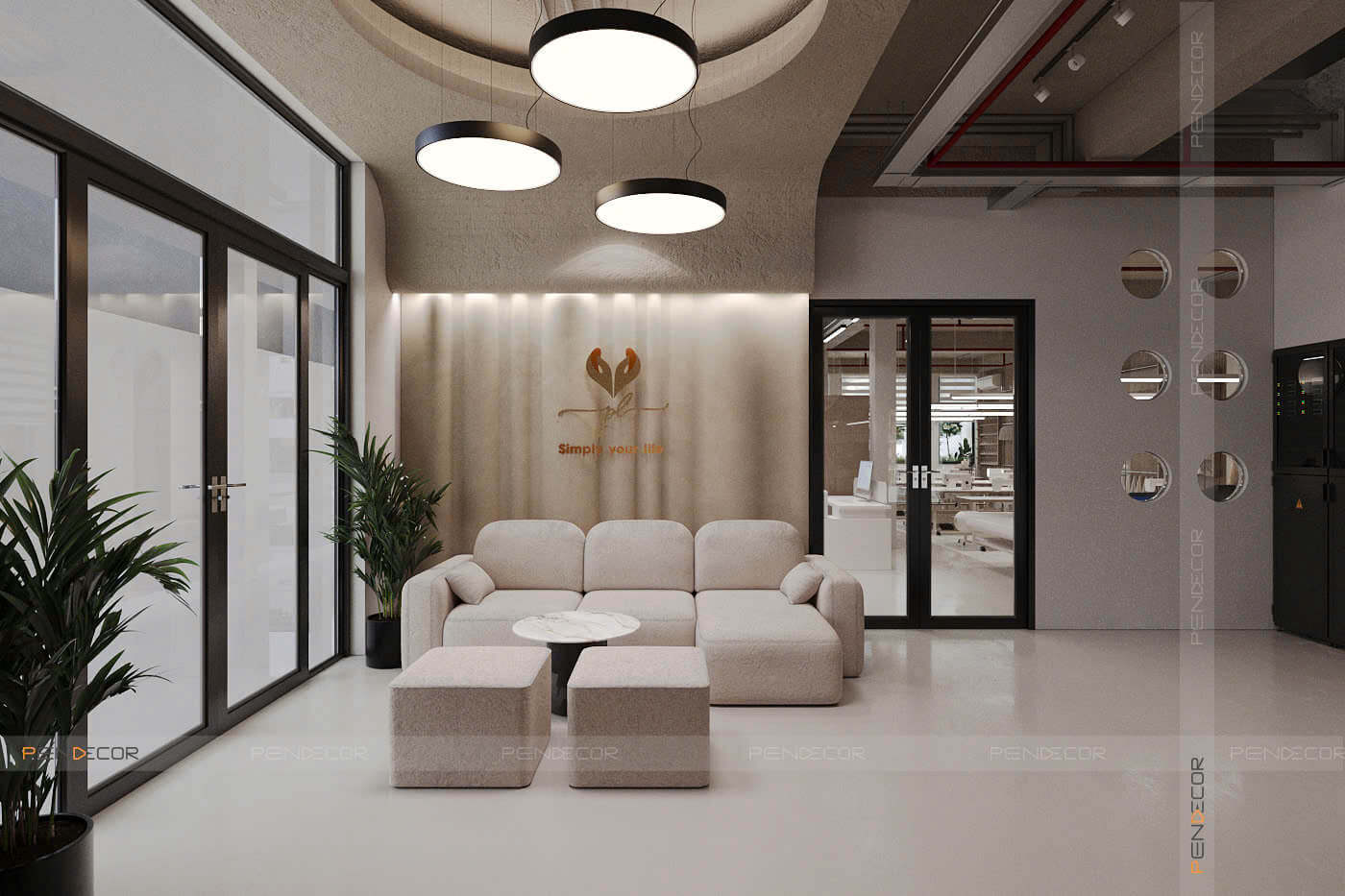 Thiết Kế Showroom Phi Loan (Trệt + Mặt Tiền)