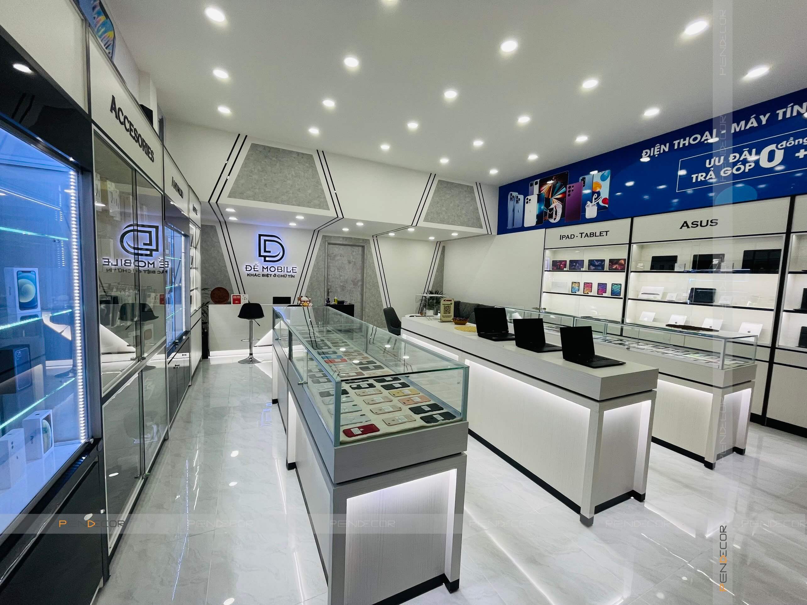 nội thất shop mỹ phẩm Pendecor