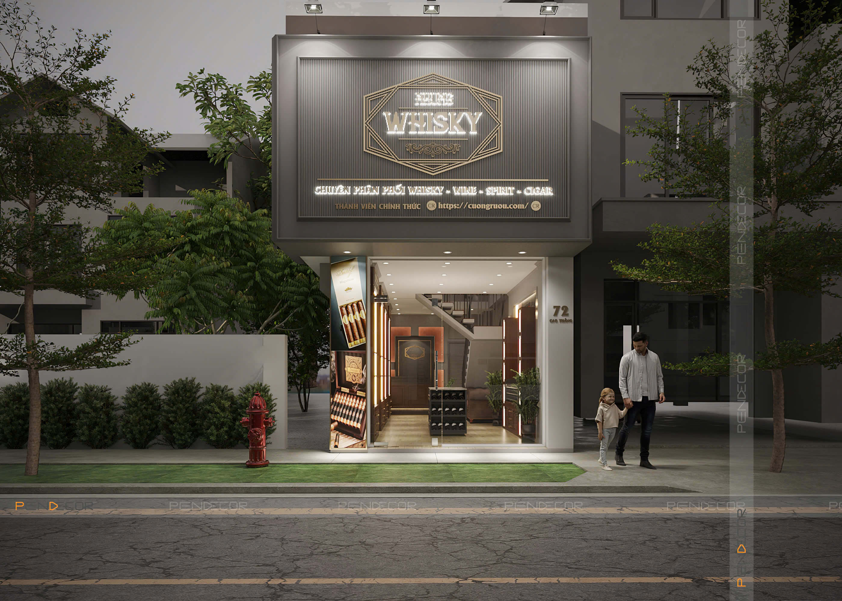 Thiết Kế Showroom Cuồng Rượu