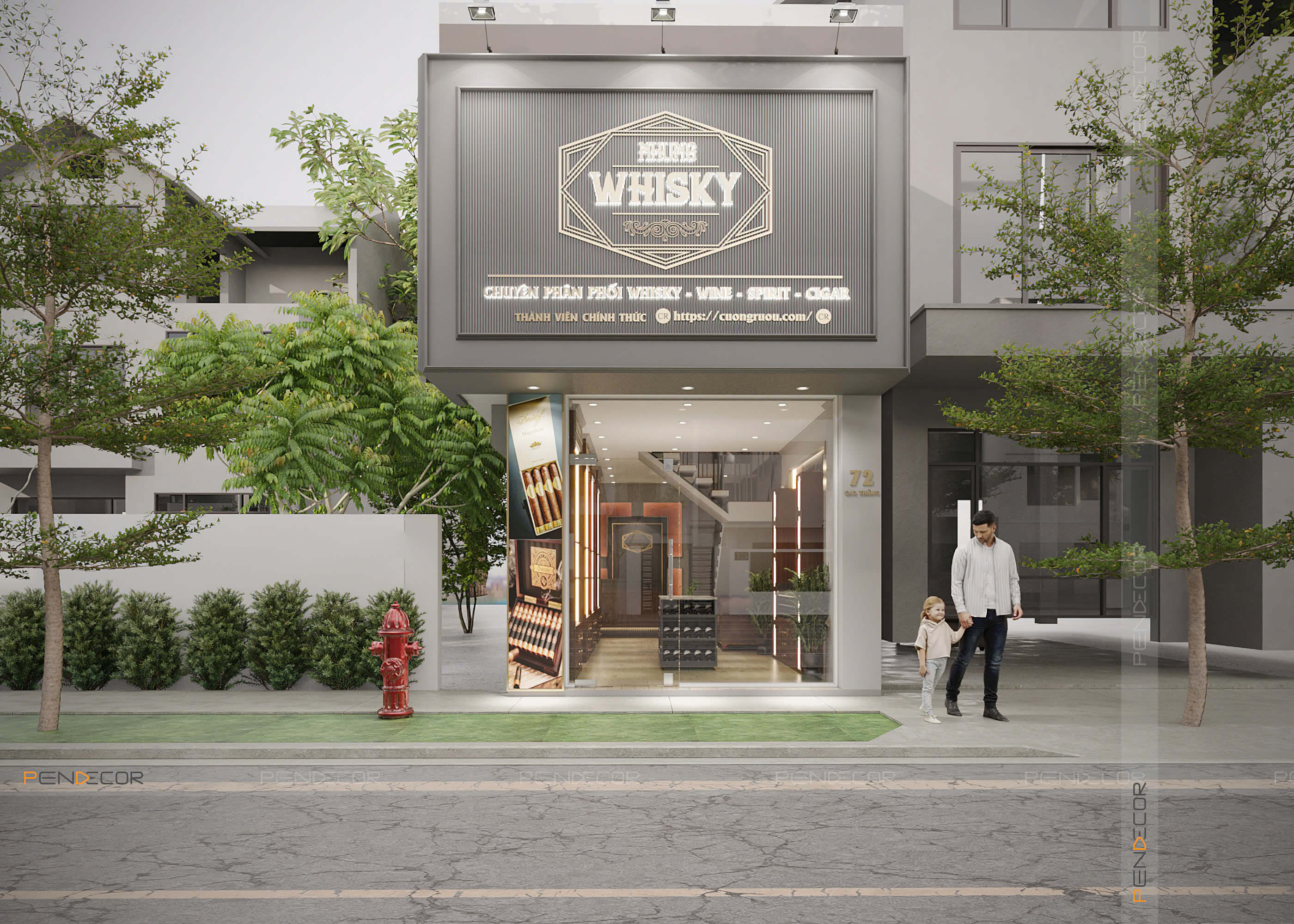 Thiết Kế Showroom Cuồng Rượu