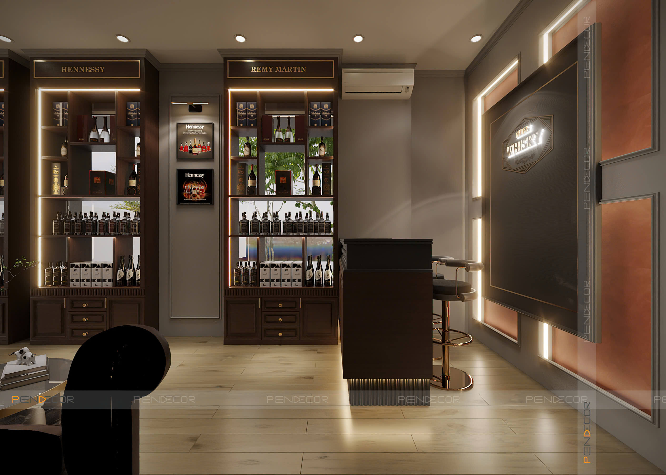 Thiết Kế Showroom Cuồng Rượu