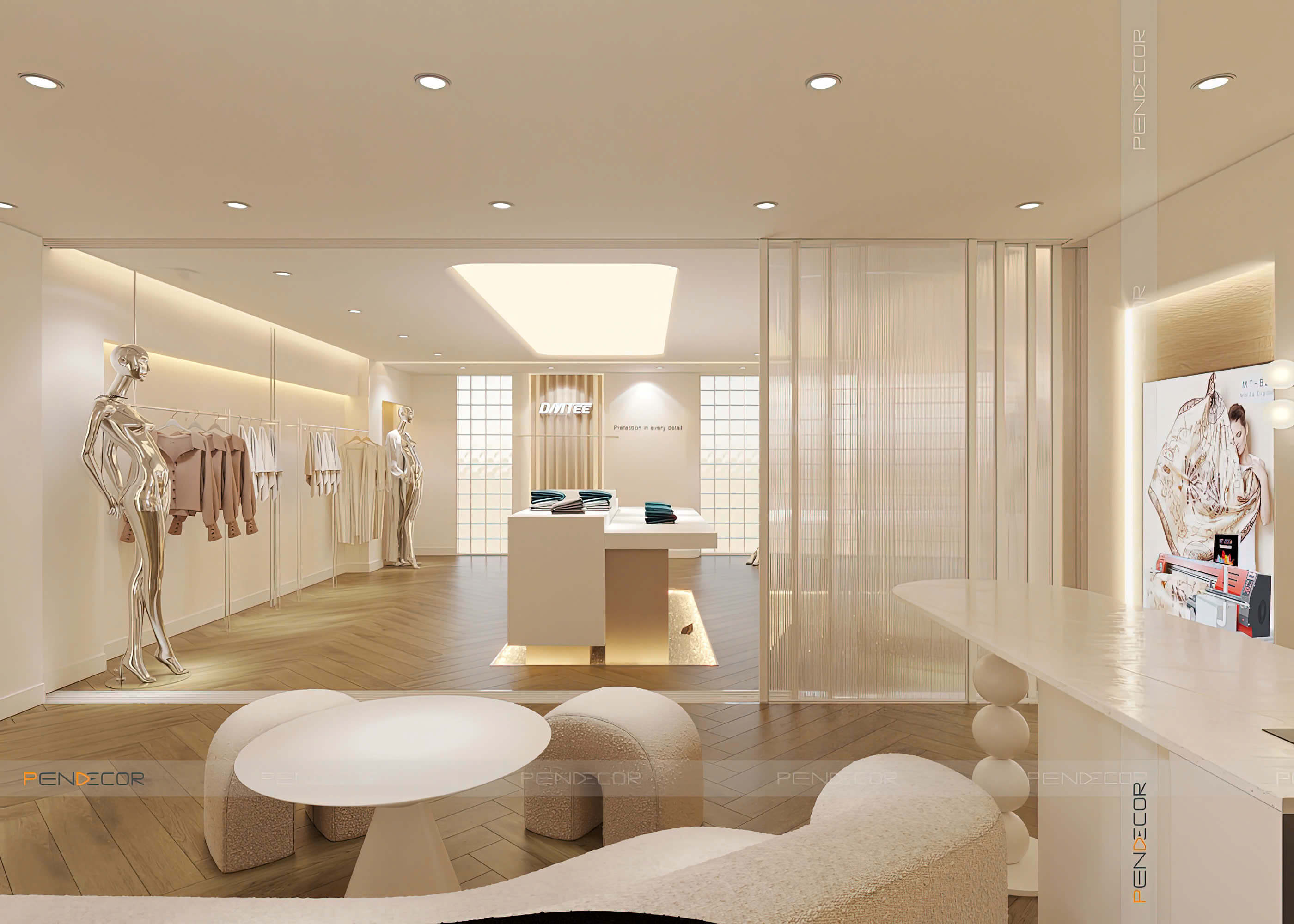 Thiết Kế Showroom Vải Phan Trần